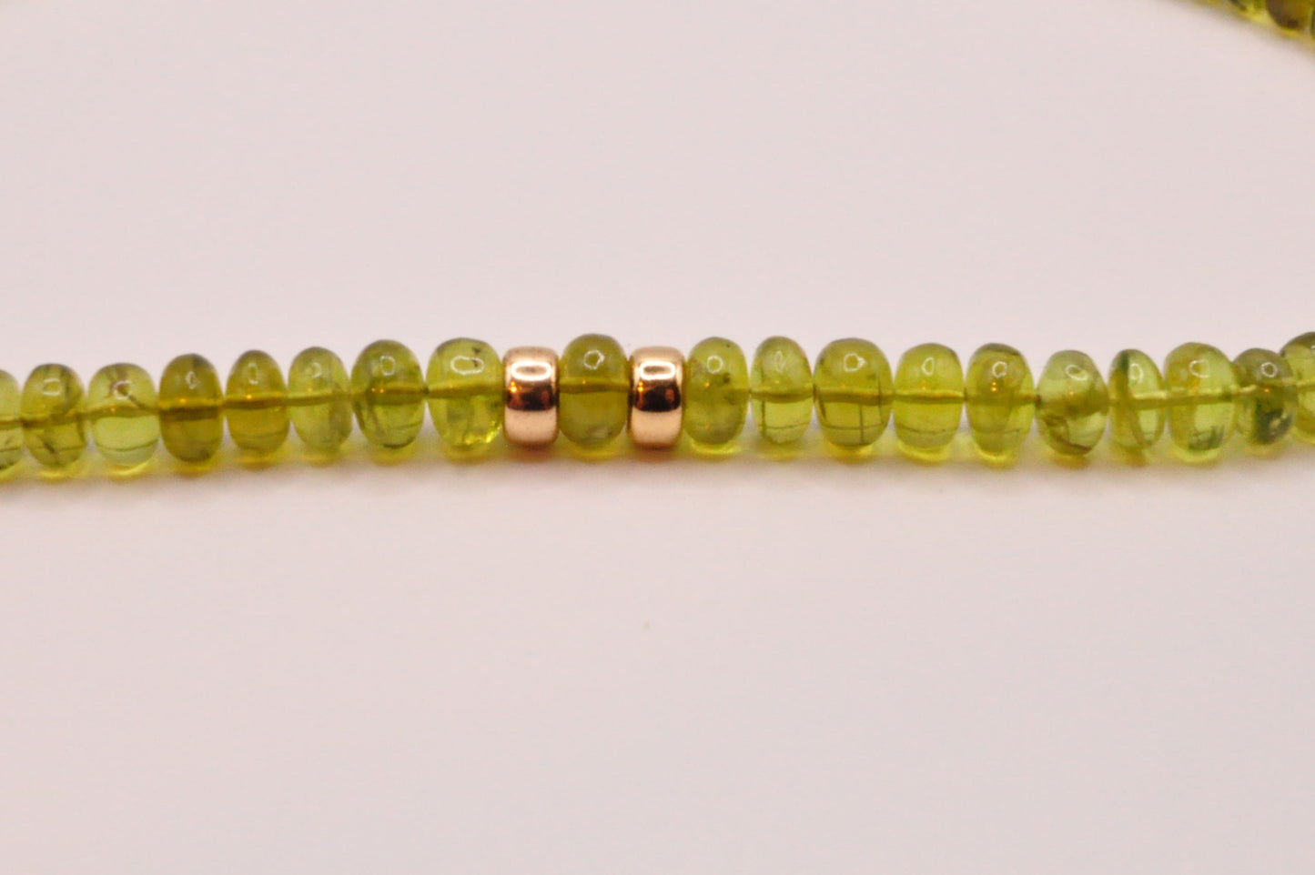 Peridot stacked necklace