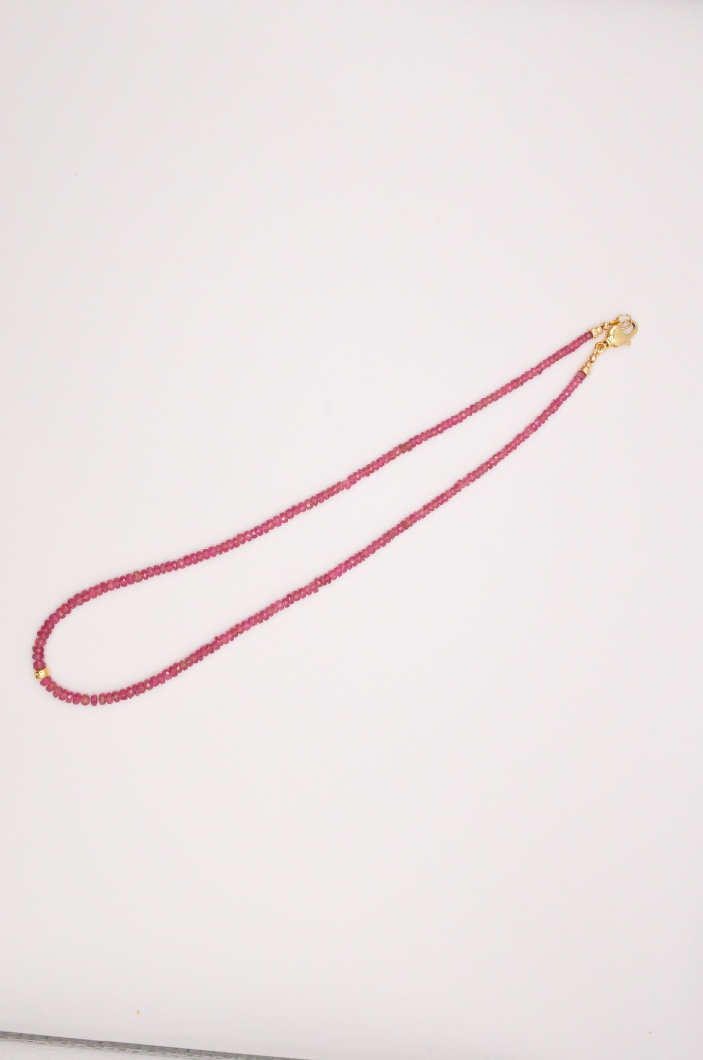 Pink tourmaline necklace