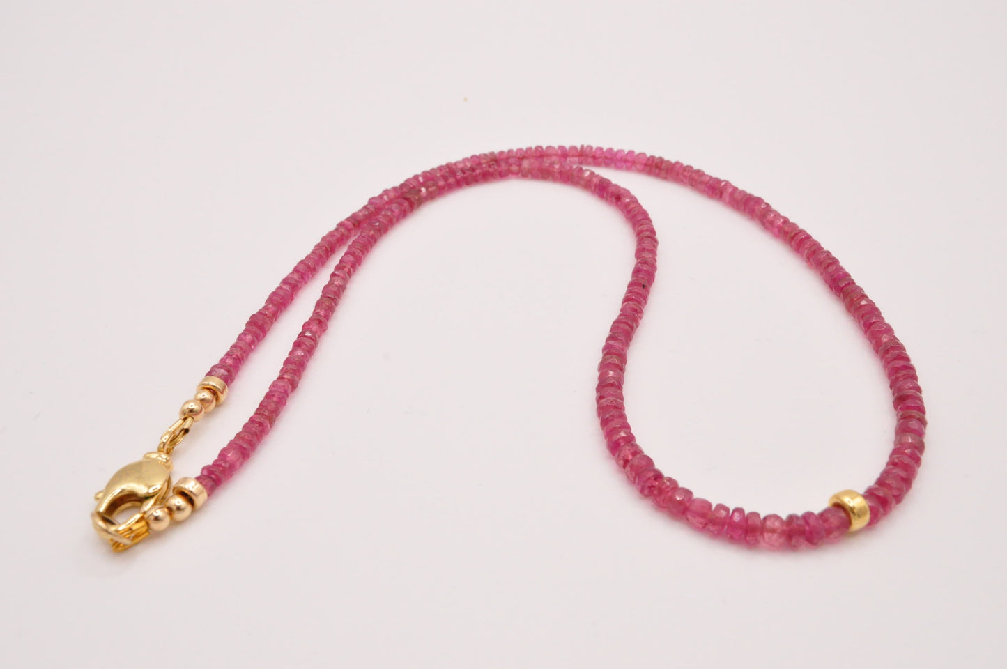 Pink tourmaline necklace